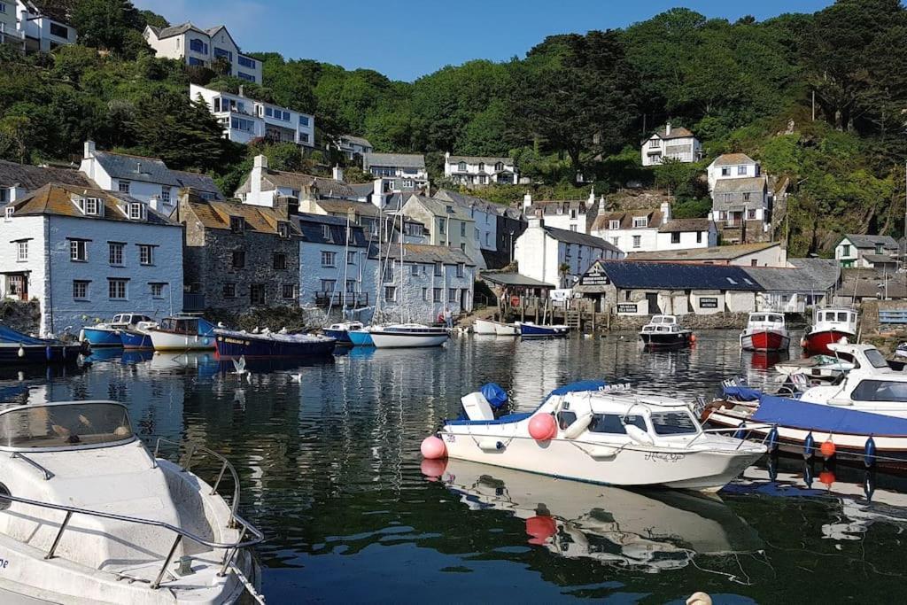 Bijou Coastal Apartment In Polperro With Hot Tub Onsite Parking Downhill Walk To Village ภายนอก รูปภาพ