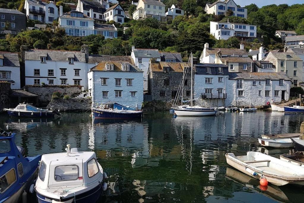 Bijou Coastal Apartment In Polperro With Hot Tub Onsite Parking Downhill Walk To Village ภายนอก รูปภาพ