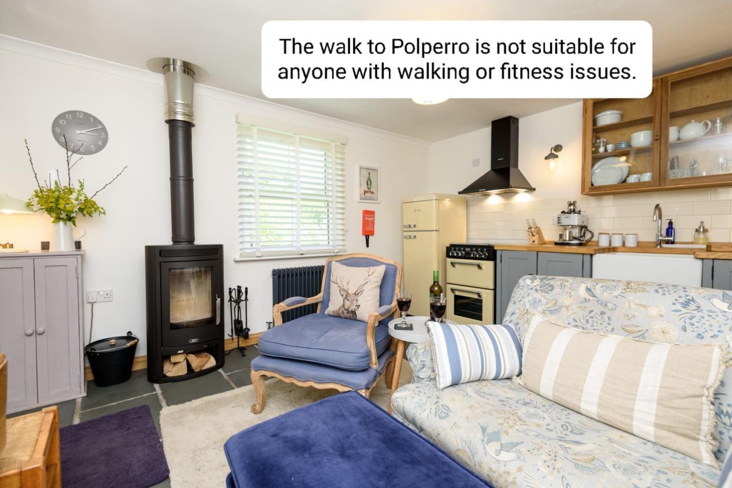 Bijou Coastal Apartment In Polperro With Hot Tub Onsite Parking Downhill Walk To Village ภายนอก รูปภาพ